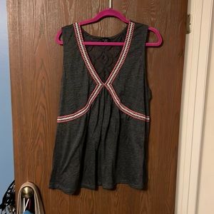 Grey babydoll tank